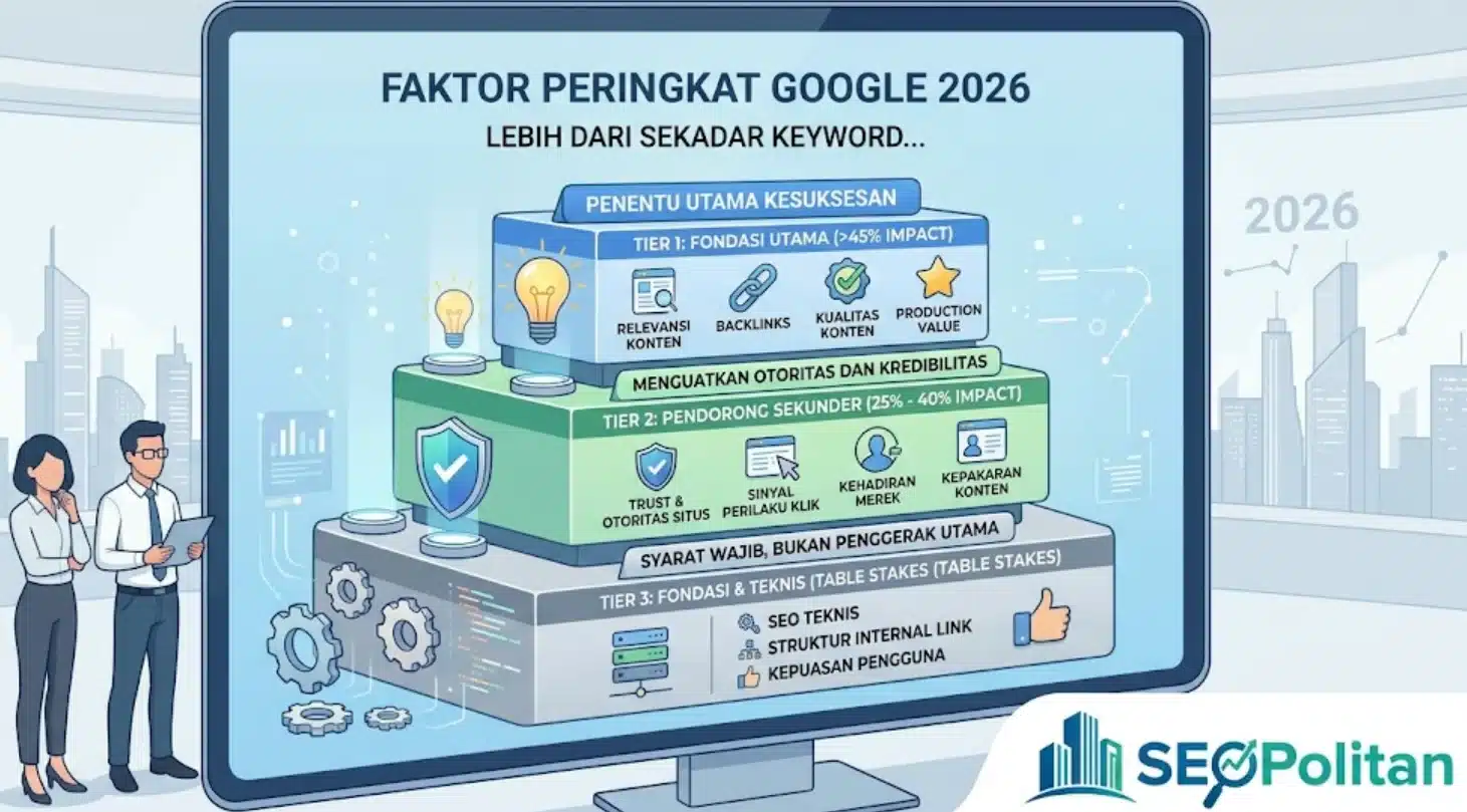 Faktor Peringkat Google Paling Krusial di 2026