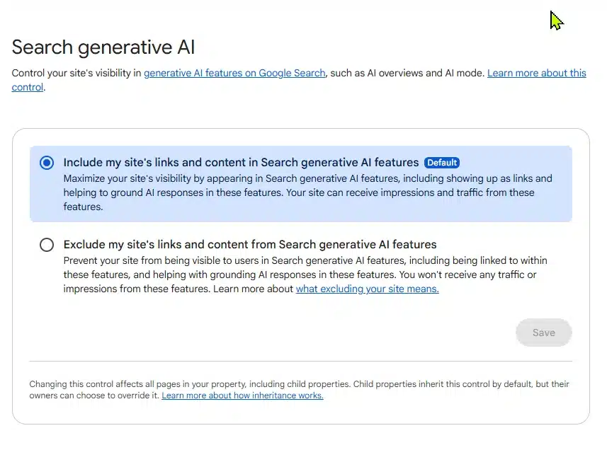 Search Generative AI